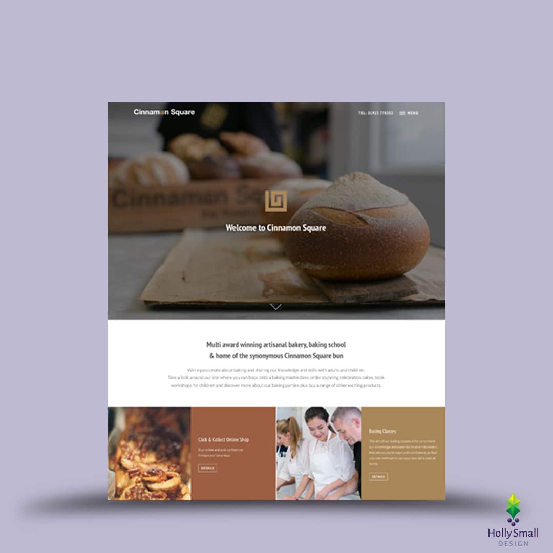 Cinnamon Square Website - After Design